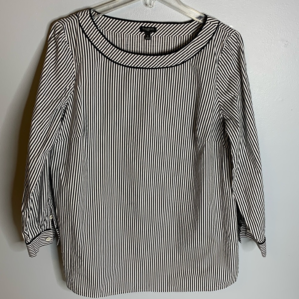 TALBOTS STRIPED BLOUSE